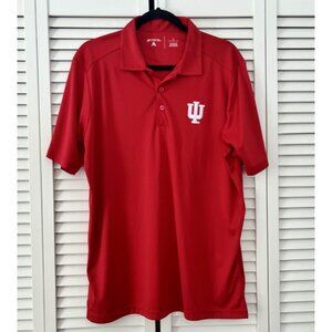 Indiana University Hoosiers Antigua Polo Shirt Embroidered Logo Size L